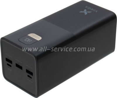   Vinga 50000 mAh 22.5W Display Black (VPBB5022)