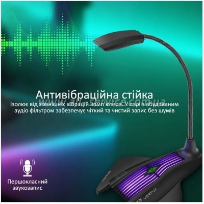 �������� Vertux VertuMic-1 LED USB Black (vertumic-1.black)