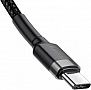 ���� ������ USB-C to USB-C 2.0m USB 3.1 3A grey-black Baseus (CATKLF-HG1)