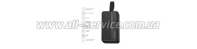   ColorWay 30000 mAh High-power 2 PD/ 20W, QC/ 3.0, USB-C/ Micro-USB (CW-PB300LPC2BK-PD)
