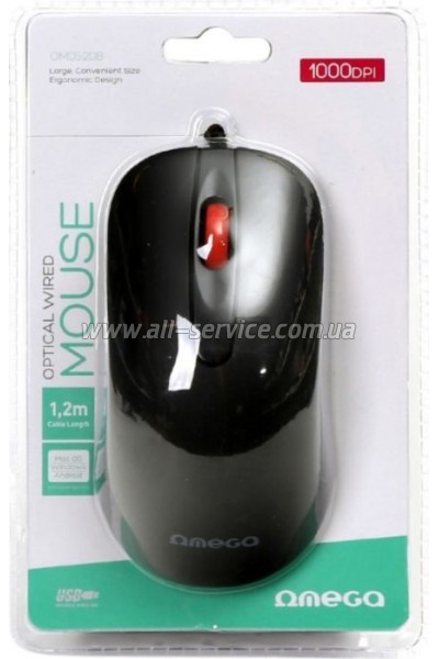  Omega OM-520 USB Black (OM0520B)
