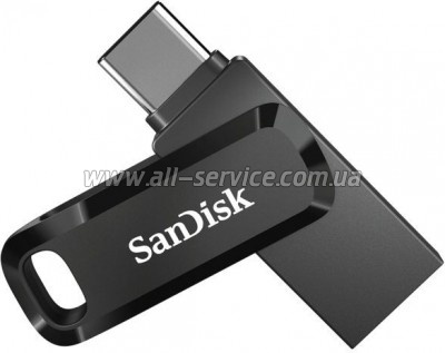  SanDisk 256 GB Ultra Dual Drive Go USB 3.0/Type-C Black (SDDDC3-256G-G46)