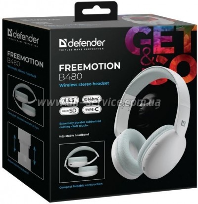�������� Defender FreeMotion B480 Bluetooth White (63481)