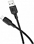 ���� ������ USB 2.0 AM to Micro 5P 2.0m Lenny silicone BX113 black BOROFONE (6941991115493)