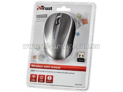  TRUST Vivy Wireless Mini Mouse Silver Grey