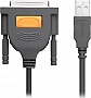 ������ ��� �������� USB 2.0 to DB25 2.0m US167 black Ugreen (20224)