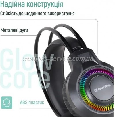 �������� ColorWay GlowCore RGB Black (CW-HPG02BK)