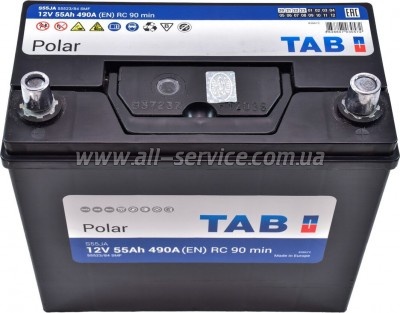 ����������� ������������� TAB 55 Ah/12V Polar S Euro Japan (246 855)