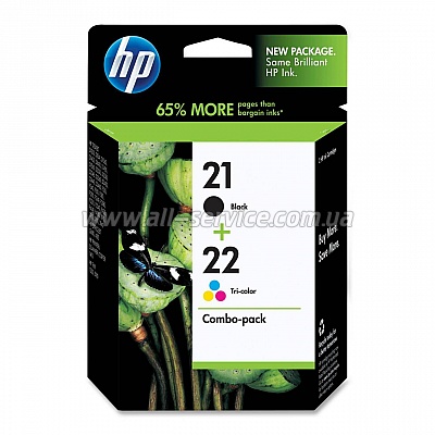  HP  21/ 22 Black/ Tri-color Combo Pack (SD367AE)