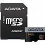   64GB ADATA microSDXC C10 UHS-I U3 + SD  (AUSDX64GUI3V30G-RA1)