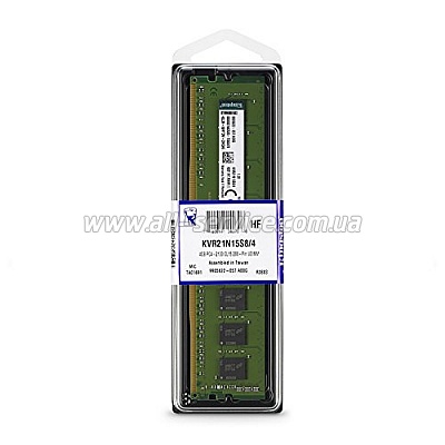  4GB Kingston DDR4 2133Mhz, Retail, CL15 (KVR21N15S8/4)