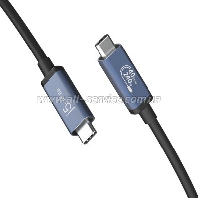 ���� ������ USB-C to USB-C 0.8m USB4 40Gbps 240W 48V/5A 8K60Hz premium J5create (JUC29L08-N)
