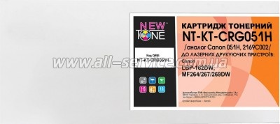 �������� NewTone Canon LBP-162DW/ MF264/ 267/ 269DW ������ Canon 051H/ 2169C002 (NT-KT-CRG051H)