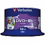  Verbatim DVD+R Verbatim 4.7 GB/120 min 16x Cake Box 50 (43512) Printable