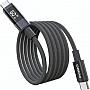 ���� ������ USB-C to USB-C 1.2m PD60W digital display nylon gray Choetech (XCC-1068-GY)