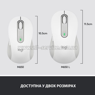  Logitech Signature M650 L Wireless Off-White (910-006238)