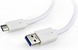 ���� ������ USB 3.0 AM to USB-C 1.0m Cablexpert (CCP-USB3-AMCM-1M-W)