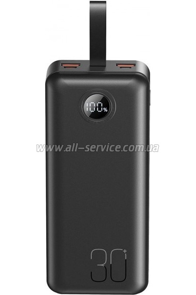 ������� ������������� XO 30000mAh, PD/20W, QC/22.5W, with light, black (PR240_Black)