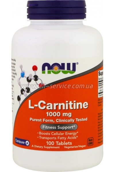  Now Foods L- , L-Carnitine, 1000 , 100  (NOW-00068)