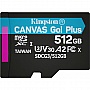   Kingston 512GB microSDXC class 10 UHS-I/U3 Canvas Go Plus (SDCG3/512GBSP)