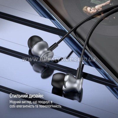  ColorWay 3.5 mm Wired Earphone UrbanBeat Black (CW-WD03BK)