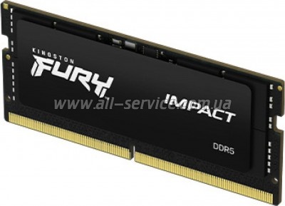     SoDIMM DDR5 16GB 6000 MHz Impact XMP Kingston Fury (ex.HyperX) (KF560S38IB-16)