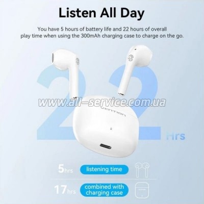 �������� Vention Elf Earbuds E02 White (NBGW0)