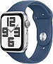 - Apple Watch SE 2024 GPS 40mm Silver Aluminium Case with Denim Sport Band - M/L (MXED3QH/A)