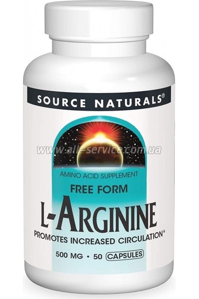  Source Naturals L- 500, L-Arginine, 50  (SN1686)