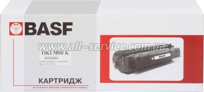 �����-�������� BASF OKI C5800/ C5900 ������ 43324424 Black (BASF-KT-C5800B-43324424)