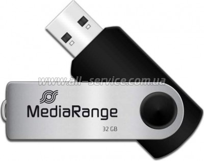  Mediarange 32GB Black/Silver USB 2.0 (MR911)