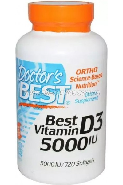  Doctor's Best  D3 5000IU, 720   (DRB-00363)