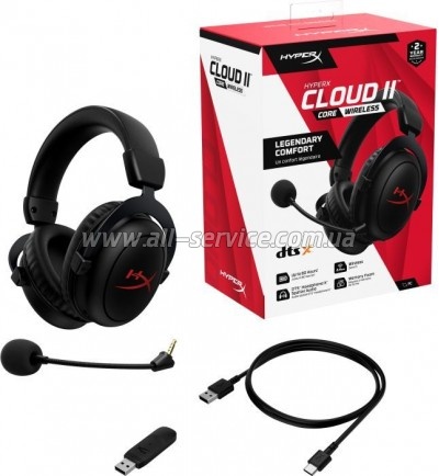  HyperX Cloud II Core Wireless Black (6Y2G8AA)