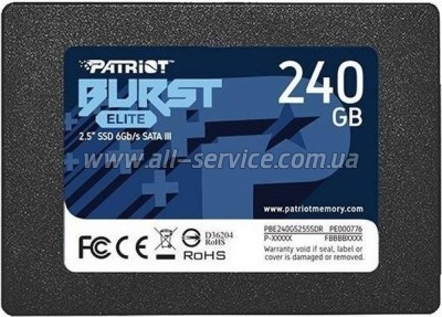 SSD  PATRIOT Burst Elite 240GB (PBE240GS25SSDR)