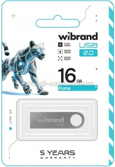  Wibrand 16GB Puma Silver USB 2.0 (WI2.0/PU16U1S)