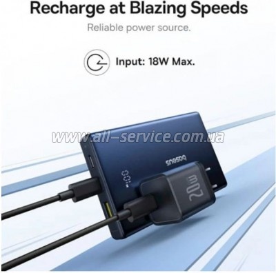 ������� ������������� Baseus 10000mAh PicoGo PD 20W Black (P10076801123-00)