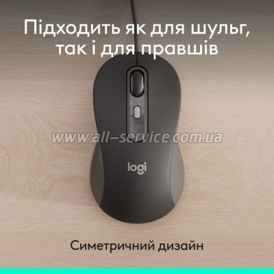  Logitech Signature M520 for Business USB-C Graphite (910-007511)