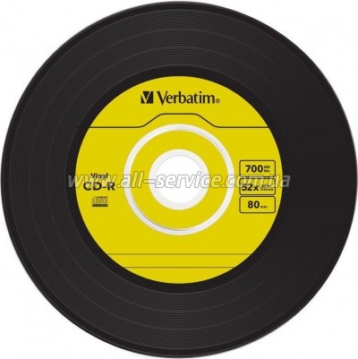 ���� Verbatim CD-R 700Mb 52x Slim case Vinyl AZO (43426)