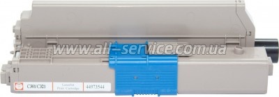 �����-�������� BASF OKI C301/ C321/ MC332/ MC342 ������ 44973544 Black (BASF-KT-44973544)