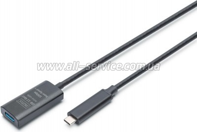 ���� ������ USB 3.2 AF to USB-C 5.0m Gen2 Active 10G Digitus (DA-73113)