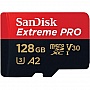   SanDisk 128GB microSDXC UHS-I U3 Extreme Pro + SD  (SDSQXCD-128G-GN6MA)