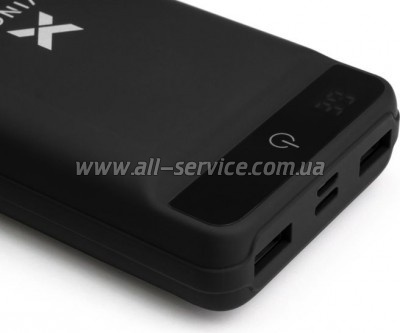   Vinga 20000 mAh QC3.0 Display soft touch black (VPB2QLSBK)