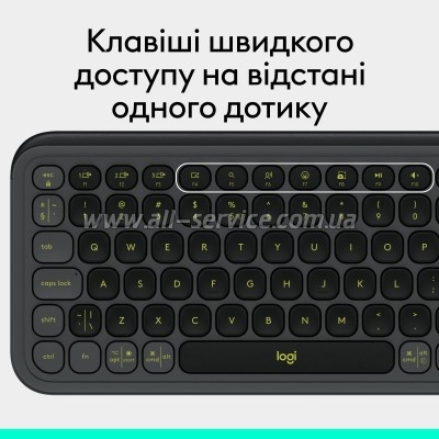  Logitech POP Icon Keys Bluetooth UA Graphite (920-013157)