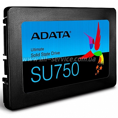 SSD  2.5" ADATA 1TB SU750 SATA 3D TLC (ASU750SS-1TT-C)