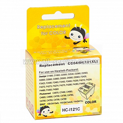  MicroJet HP DJ D2563/ F4283  HP 121XL/ CC644HE Color (HC-I121C)