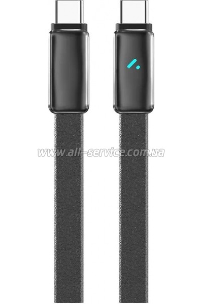���� ������ USB-C to USB-C 1.0m 5A 100W ultra-thin black ColorWay (CW-CBPDCC100-BK)