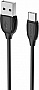 ���� ������ USB 2.0 AM to USB-C 1.0m 3A PVC BX19 black BOROFONE (6931474701794)