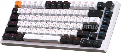  GamePro MK160W Hot-Swap Red Swich RGB USB UA White (MK160W)