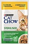 Влажный корм для кошек Purina Cat Chow Sterilised с курицей и баклажанами в желе 85г (7613037025644) Влажный корм для кошек Purina Cat Chow Sterilised с курицей и баклажанами в желе 85г (7613037025644)
