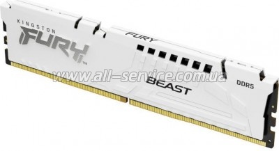     DDR5 16GB 5200 MHz Beast AM5 White Kingston Fury (ex.HyperX) (KF552C36BWE-16)